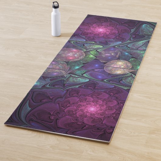Farbenfrohe Glitterwochen Modernes Abstraktes Frak Yogamatte (Beispiel)