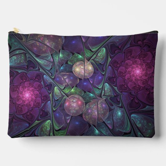 Farbenfrohe Glitterwochen Modernes Abstraktes Frak Zubehörtasche (Vorderseite)