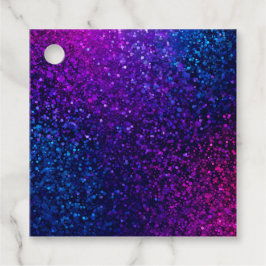 Farbenfrohe Glitzer Art Gift Tags Geschenkanhänger