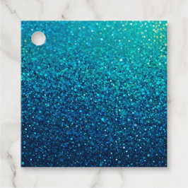 Farbenfrohe Glitzer Art Gift Tags Geschenkanhänger
