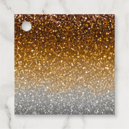 Farbenfrohe Glitzer Art Gift Tags Geschenkanhänger