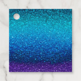 Farbenfrohe Glitzer Art Gift Tags Geschenkanhänger