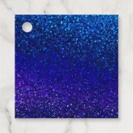 Farbenfrohe Glitzer Art Gift Tags Geschenkanhänger
