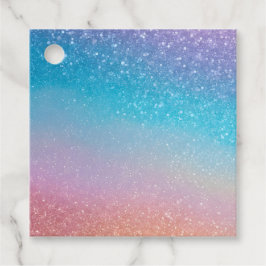 Farbenfrohe Glitzer Art Gift Tags Geschenkanhänger