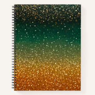 Farbenfrohe Glitzer Art Spirituosen Notebook Notizblock
