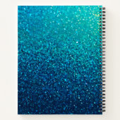 Farbenfrohe Glitzer Art Spirituosen Notebook Notizblock (Rückseite)