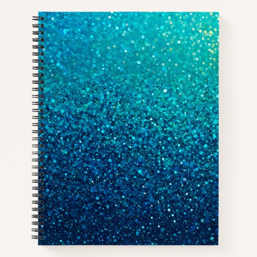 Farbenfrohe Glitzer Art Spirituosen Notebook Notizblock (Vorderseite)