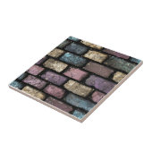 Farbenfrohe Glitzer Brick Pattern Fliese (Seite)