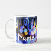 Farbenfrohe Glitzer Design Coffee Tasse Cup (Links)