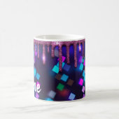 Farbenfrohe Glitzer Design Coffee Tasse Cup (Mittel)