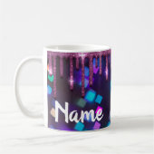 Farbenfrohe Glitzer Design Coffee Tasse Cup (Links)