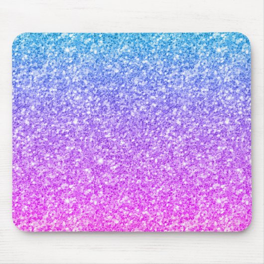 Farbenfrohe Glitzer & Glitzern Modernes Design Mousepad (Vorne)