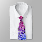 Farbenfrohe Glitzer Glitzern Neck Tie Krawatte (Gebunden)