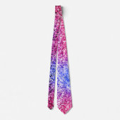 Farbenfrohe Glitzer Glitzern Neck Tie Krawatte (Rückseite)