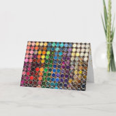 Farbenfrohe Glitzer Sequin Happy Birthday Celebrat Karte (Vorderseite)