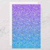 Farbenfrohe Glitzer- und Glitzern-Muster Briefpapier (Vorne/Hinten)