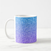 Farbenfrohe Glitzer- und Glitzern-Muster Kaffeetasse (Links)