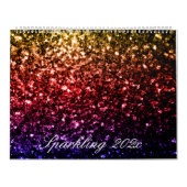 Farbenfrohe Glitzern - Terminkalender 2025 Kalender (Titelbild)