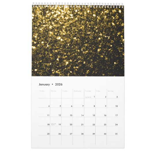 Farbenfrohe Glitzern - Terminkalender 2025 Kalender (Jan 2026)