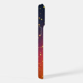 Farbenfrohe glitzernde Partikel iPhone Hülle (Rechte Seite)