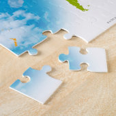 Farbenfrohe globale Landkarte Puzzle (Seite)