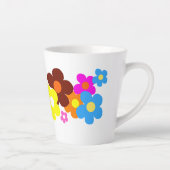 Farbenfrohe glückliche Blume Milchtasse (Rechts)