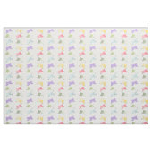 Farbenfrohe glückliche KIttens Muster Stoff (Fat Quarter (45,7 x 55,9 cm))
