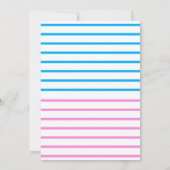 Farbenfrohe Golden 5th Birthday Einladungen (Rückseite)