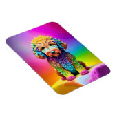Farbenfrohe Goldendoodle Magnet (Rechte Seite)