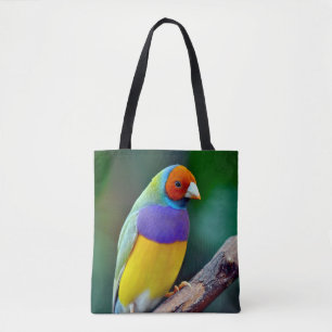Farbenfrohe goldene Finte Tasche