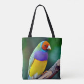 Farbenfrohe goldene Finte Tasche (Rückseite)