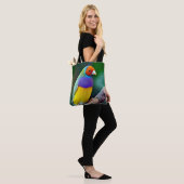 Farbenfrohe goldene Finte Tasche (Am Model)