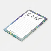 Farbenfrohe goldmarmorierte Abstrakte Kunst zu erl Post-it Klebezettel (angewinkelt)