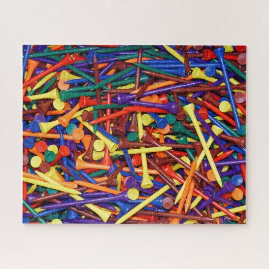 Farbenfrohe Golf T-Shirt Jumble Puzzle (Horizontal)