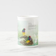 Farbenfrohe Gouldian Finch Bird Wasserfarben