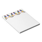 Farbenfrohe Gouldian Finish Notepad Notizblock (angewinkelt)