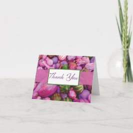 Farbenfrohe Gourmetkunst Vielen Dank Dankeskarte