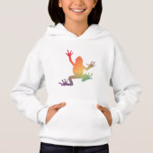 Farbenfrohe Gradient Frosch Lover Geschenke Hoodie (Vorderseite)