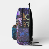 Farbenfrohe Graffiti Art Bedruckter Rucksack (Rechts)