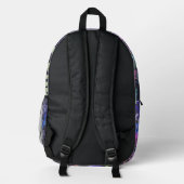 Farbenfrohe Graffiti Art Bedruckter Rucksack (Rückseite)