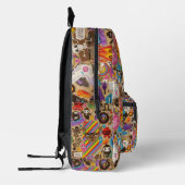 Farbenfrohe Graffiti Art Bedruckter Rucksack (Links)