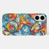 Farbenfrohe Graffiti Art Case-Mate iPhone Hülle (Rückseite (Horizontal))