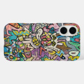 Farbenfrohe Graffiti Art Case-Mate iPhone Hülle (Rückseite (Horizontal))