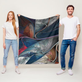 Farbenfrohe Graffiti Art Fleecedecke