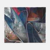 Farbenfrohe Graffiti Art Fleecedecke (Vorderseite (Horizontal))