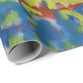 Farbenfrohe Graffiti Art Geschenkpapier (Rolleneckpunkt)