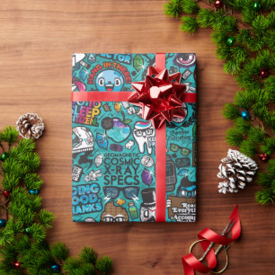 Farbenfrohe Graffiti Art Geschenkpapier
