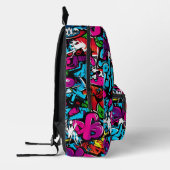 Farbenfrohe Graffiti Art Name gedruckter Rucksack (Links)