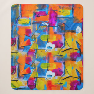 Farbenfrohe Graffiti Art Sherpadecke