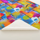 Farbenfrohe Graffiti Art Sherpadecke (3/4)